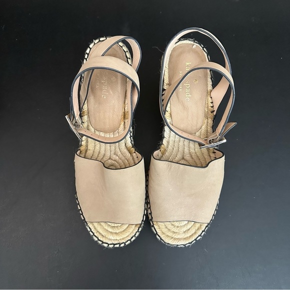 Kate Spade New York Women's Felipa Espadrille Wedge Roasted Peanut 7.5 M Sandals - Picture 8 of 12